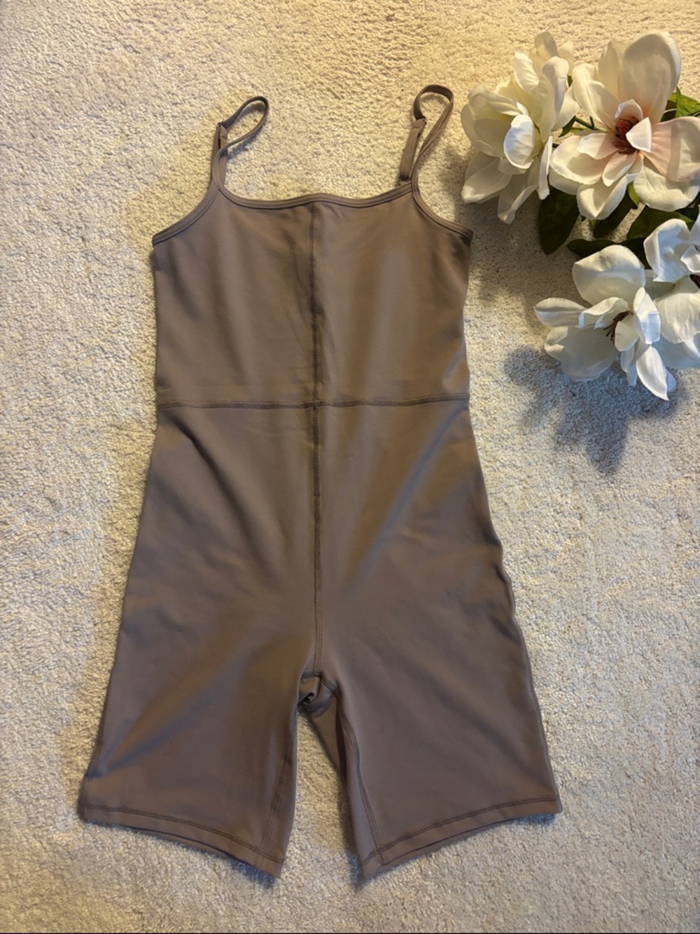 Athleisure Romper Jumpsuit with Adjustable Straps
